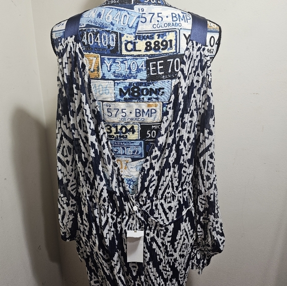 NWT Tory Burch Katherine Dress Small Cold Shoulder Maxi - Picture 7 of 9